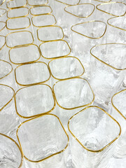 Glass glasses as a background