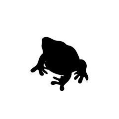 Frog silhouette illustration 