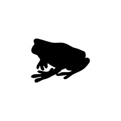 Frog silhouette illustration 