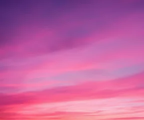 Foto op Canvas pink sky and clouds background © squallice
