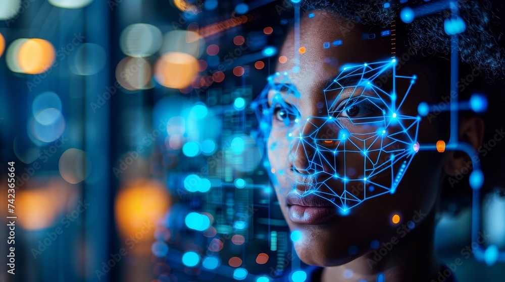 Poster imagine a world where your identity is seamlessly verified by voice recognition, enhancing security 