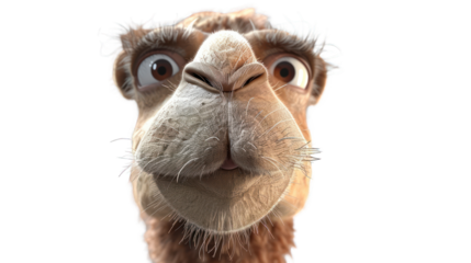 Happy Camel isolated on transparent background