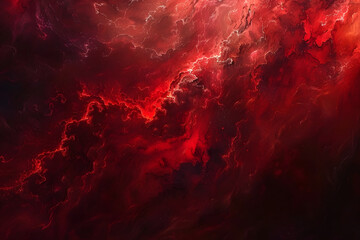 abstract red hell art