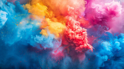 Obraz na płótnie Canvas Color palette in the style of explosion