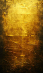 Warm golden textured creased paper with an ambient, luxurious glow.