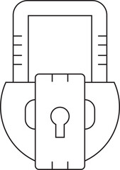 Padlock Thin Line Icon