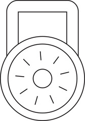 Padlock Thin Line Icon