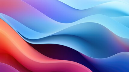 Obraz premium Colorful waves and geometric shapes background pattern wallpaper with colorful color gradient