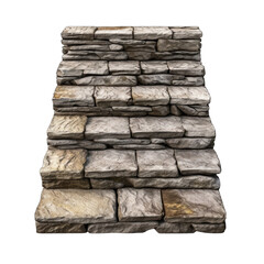 stairs made of large stone steps png