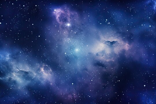 starry night sky backdrop with detailed galaxy and nebula