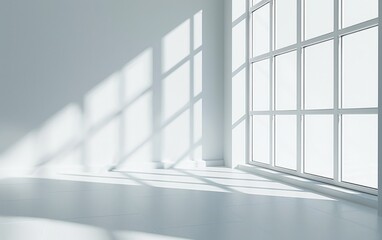 Fototapeta premium backgroundWhite tone , Studio light room. 