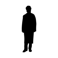 Muslim Arab man silhouette