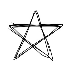 Hand drawn scribble shape, cute doodle