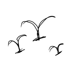 Hand drawn scribble shape, cute doodle