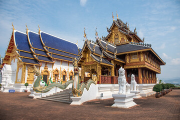 Wat Den Salee Sri Muang Gan or Ban Den temple is the most famous landmark in Chiang Mai, Thailand