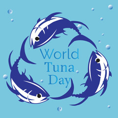 This is simple and vector World Tuna Day background. It is editable.