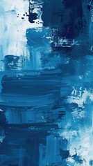 Abstract blue paint texture background. Generative AI.