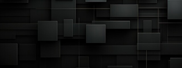 Minimalistic texture with linear squares black