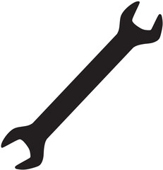 wrench, spanner vector isolated on white background