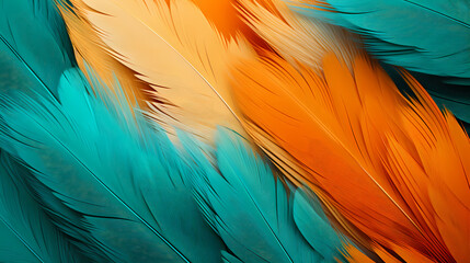 Multicolor feather background, feather texture