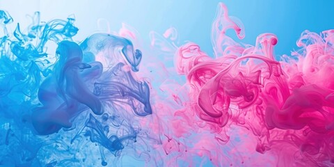 Fototapeta na wymiar abstract liquid background of blue and pink color