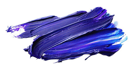 Obraz na płótnie Canvas Abstract art of a vibrant purple paint stroke isolated on transparent background