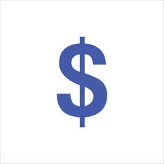 a dollar sign with a white background