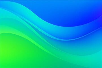 Lime Green to Electric Blue abstract fluid gradient design, curved wave in motion background for banner, wallpaper, poster, template, flier and cover