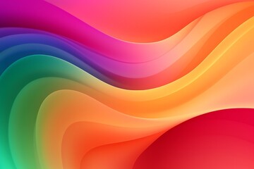 Green to Pink to Orange to Purple abstract fluid gradient design, curved wave in motion background for banner, wallpaper, poster, template, flier and cover