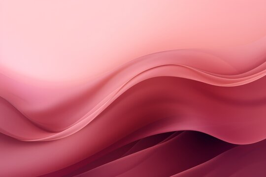 Dusty Rose to Mahogany abstract fluid gradient design, curved wave in motion background for banner, wallpaper, poster, template, flier and cover