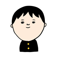 笑顔の男子学生