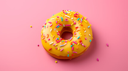 Delicious donut food shape image