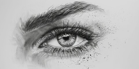 Fototapeta premium Organic stipple shading by hand, textured and personal, artistic expression