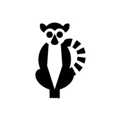 Ring-tailed lemur icon