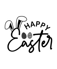 Happy Easter SVG Bundle, Easter SVG, Easter Bunny svg, Easter Egg svg, Easter png, Spring svg