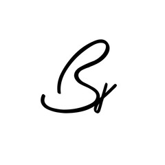 Initial wedding monogram logo template	