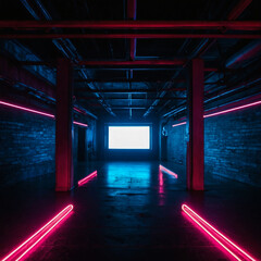 background with neon lights