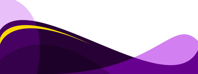 Abstract wave web banner background dark purple color
