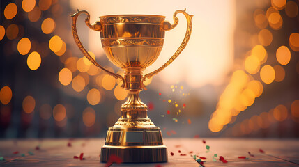 The celebration kicked off, and the majestic trophy was showered