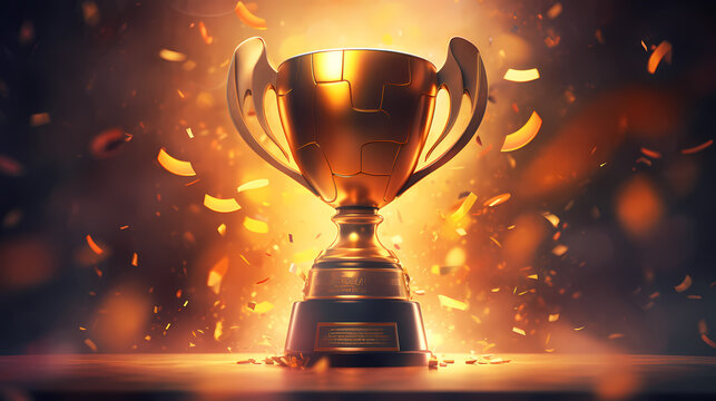 The celebration kicked off, and the majestic trophy was showered