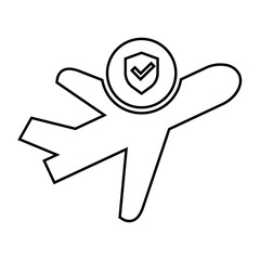 Approve, flight, aeroplane icon