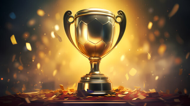 The celebration kicked off, and the majestic trophy was showered