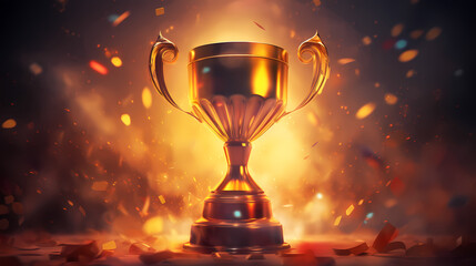 The celebration kicked off, and the majestic trophy was showered