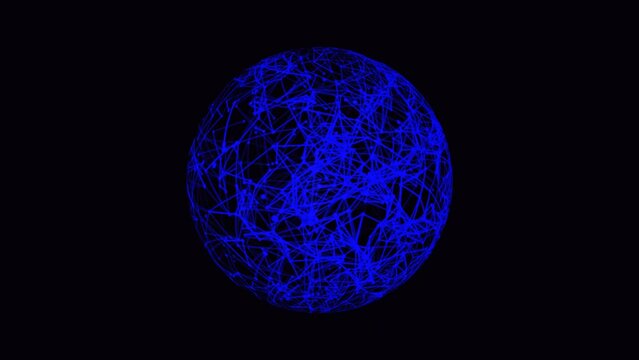 network sphere globe plexus background 