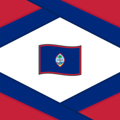 Guam Flag Abstract Background Design Template. Guam Independence Day Banner Social Media Post. Guam Template