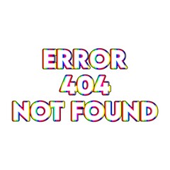 3D 404 Error not found