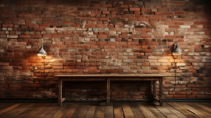 Red brick wall. Texture of old brown and red brick wall background.