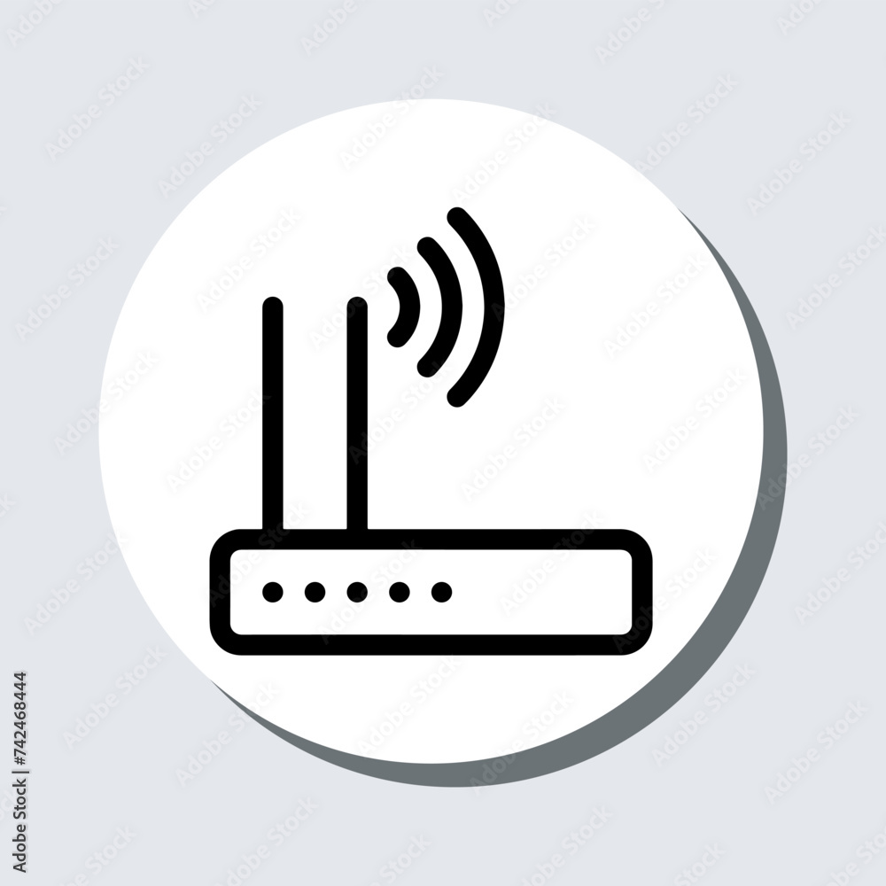 Poster wi fi icon vector. wireless router sign symbol in trendy flat style. wifi vector icon illustration i