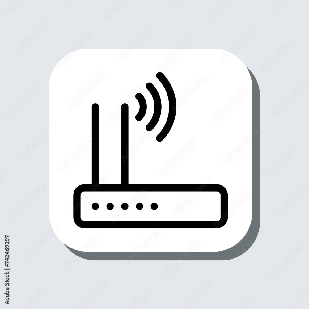 Poster wi fi icon vector. wireless router sign symbol in trendy flat style. wifi vector icon illustration i