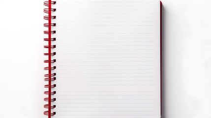 School notebook on white background